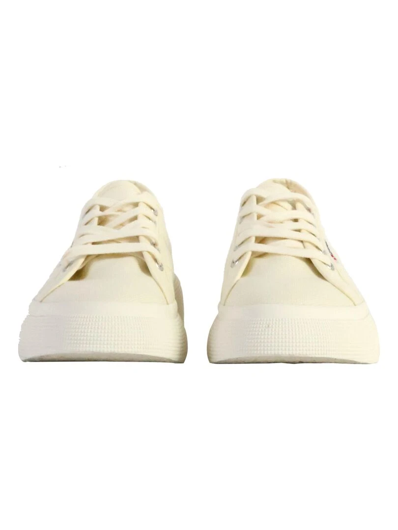 Basket Basse à Lacets Superga Bubble   Beige