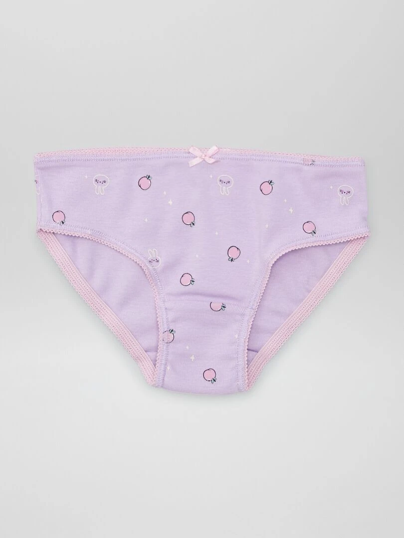 Lot de 3 culottes fantaisie   Rose/violet/beige