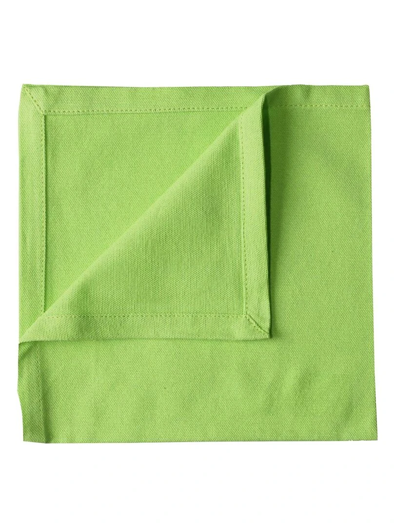 Serviette de table unie et colorée Vert clair