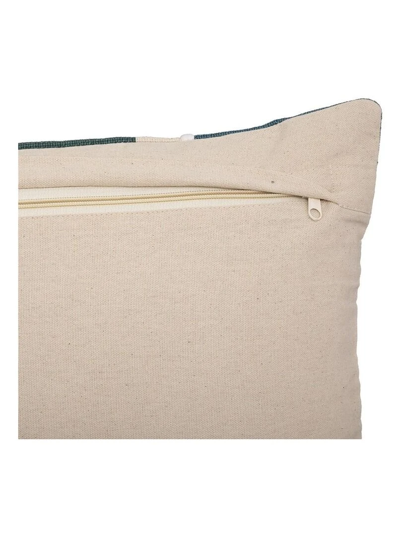 Housse de coussin géométrique brodé 30x50 cm Bleu
