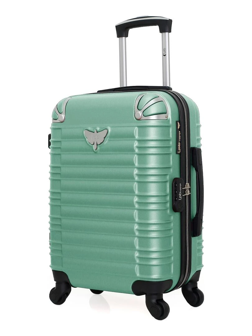 LPB LUGGAGE VALISE CABINE ABS GIULIA 4 ROUES 55 CM Vert d'eau