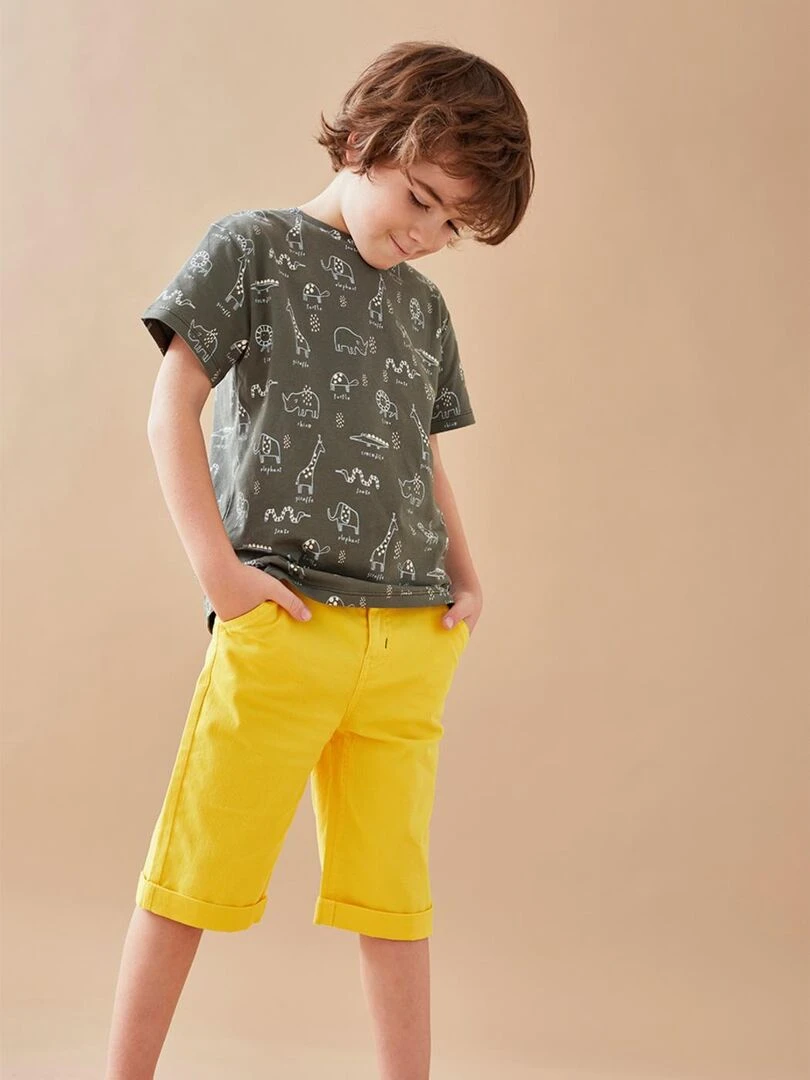 Bermuda en twill Noukie's Jaune