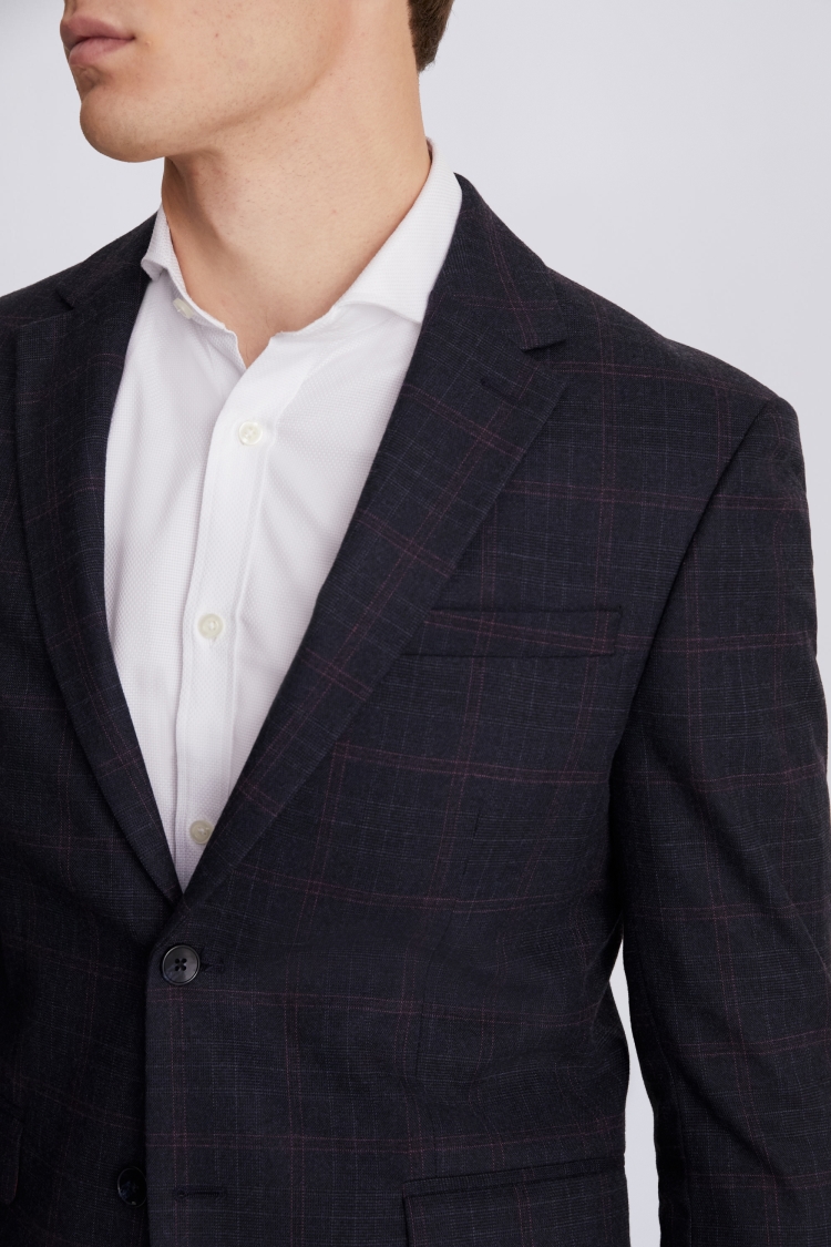 Slim Fit Light Grey Velvet Jacket    Buy Online at Moss