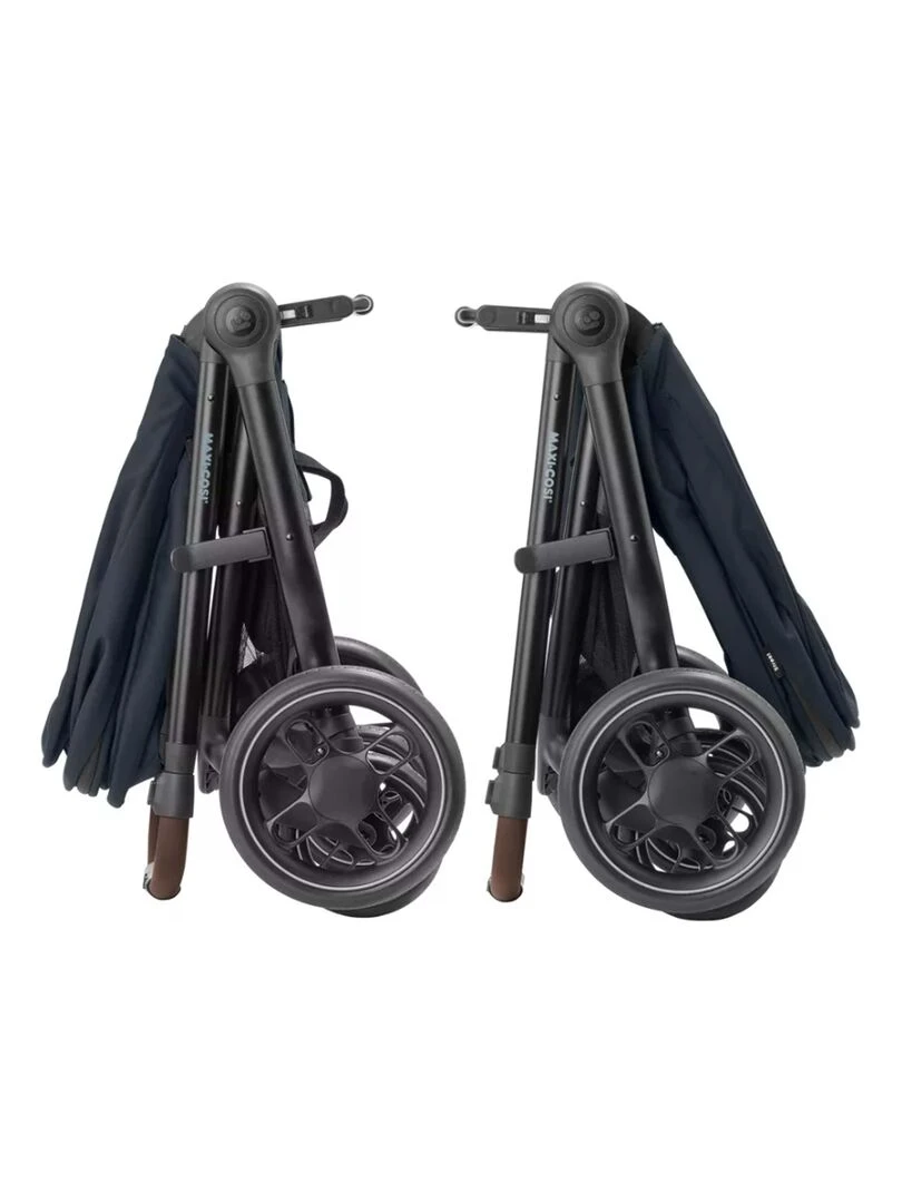 MAXI COSI Poussette Street Plus avec nacelle 0 à 4 ans  Confortable et Polyvalente  Essential Graph   Gris foncé