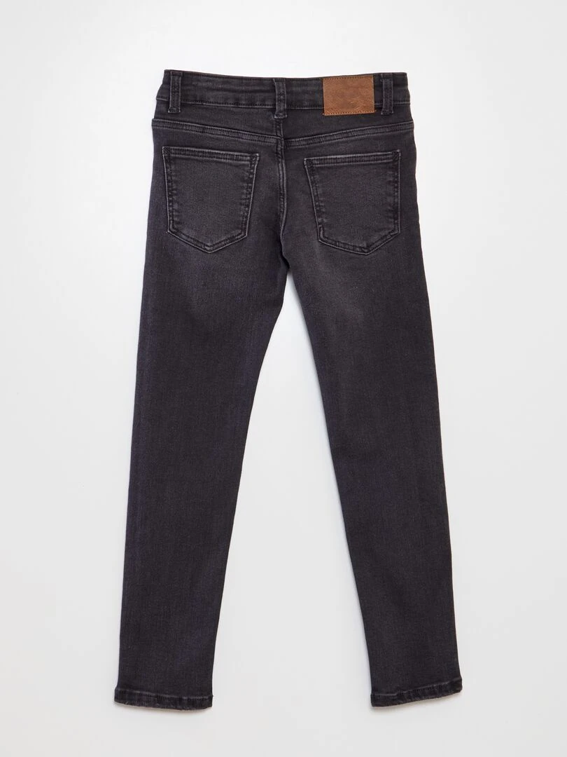 Pantalon en denim skinny Gris foncé