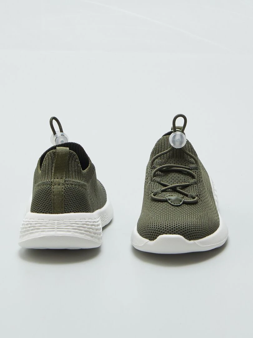 Baskets en mesh esprit running   Kaki