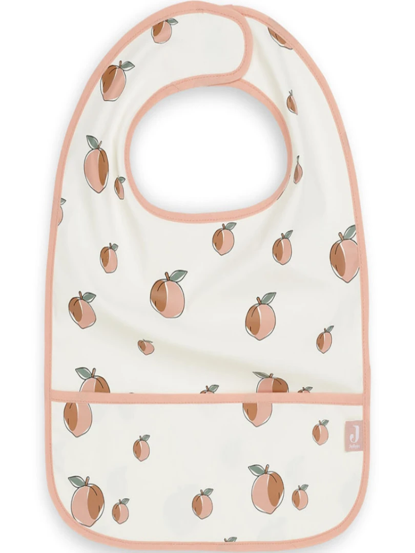 Lot De 2 Bavoirs Waterproof Peach Pêche Rose
