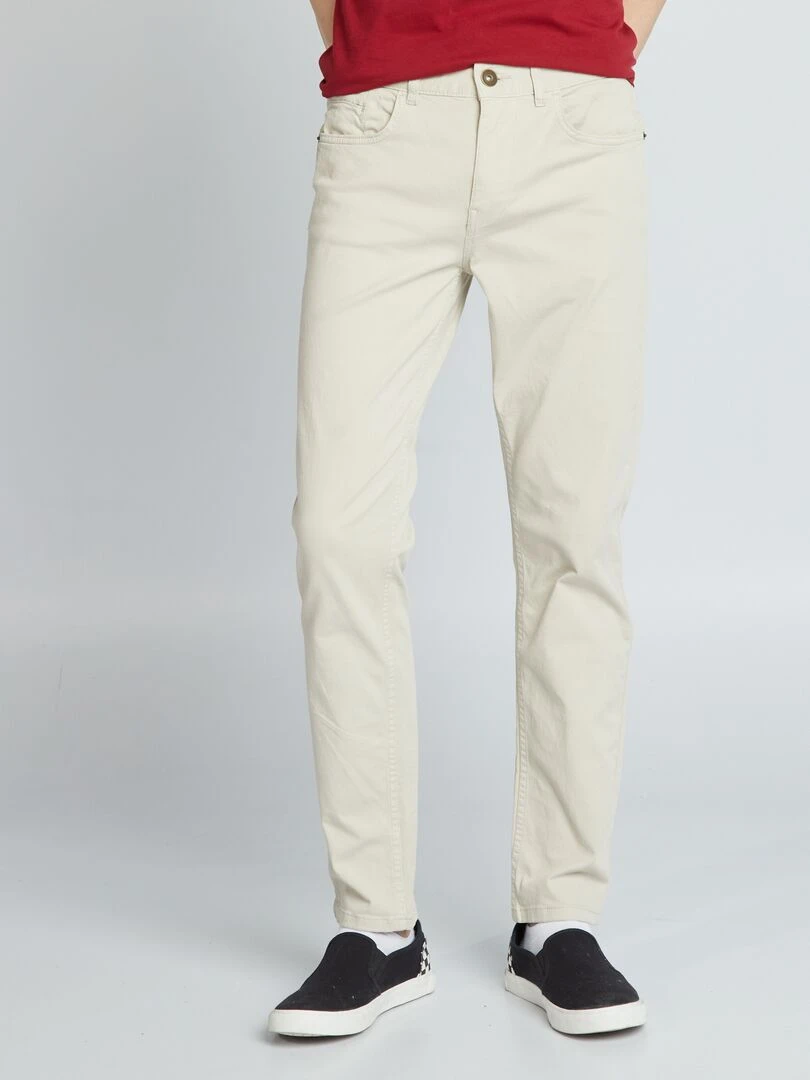 Jean slim 5 poches L32 Gris