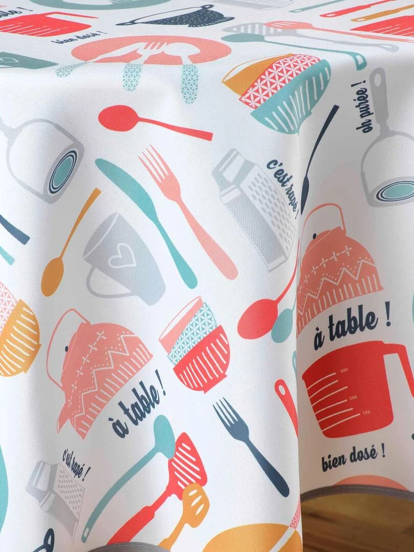 Nappe ronde 160 cm kitchen Blanc