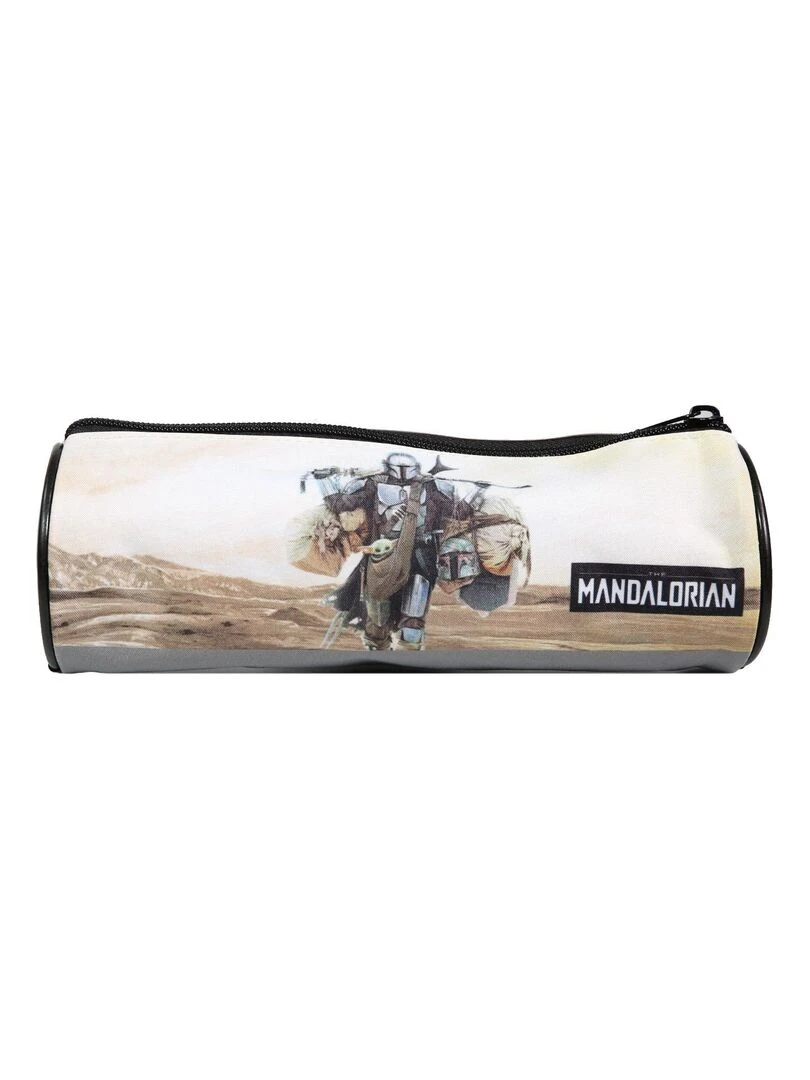 BAGTROTTER Trousse scolaire ronde Disney Star Wars / The Mandalorian Grise   Gris