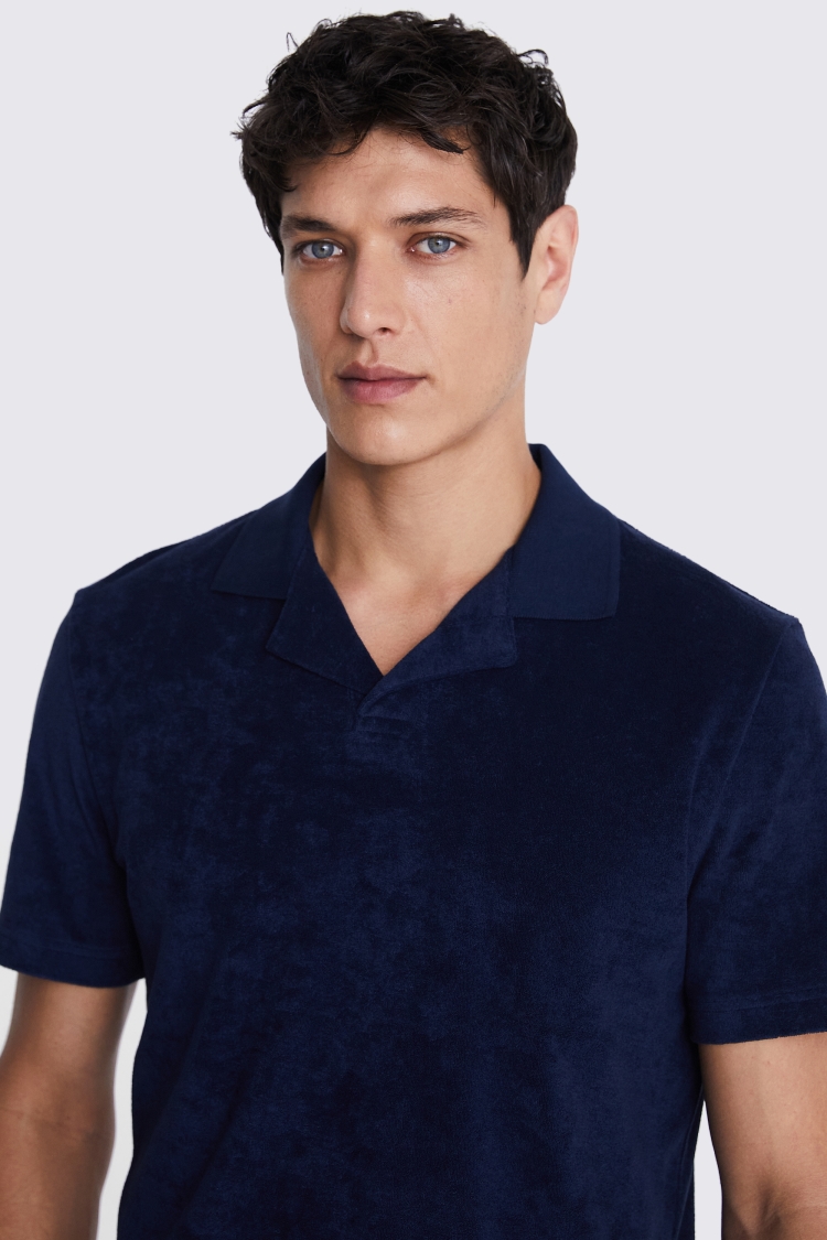 Linen Blend Pink Skipper Polo   Buy Online at Moss
