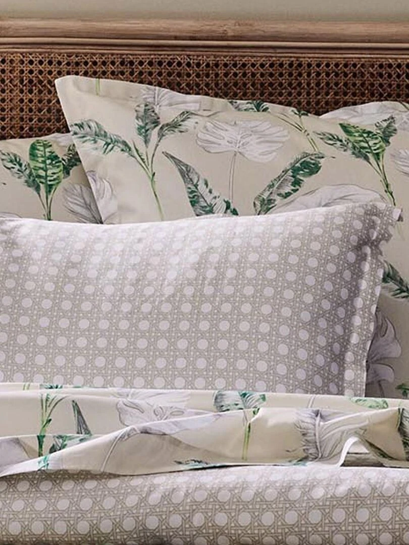 Taie d oreiller en satin exotiques   Beige