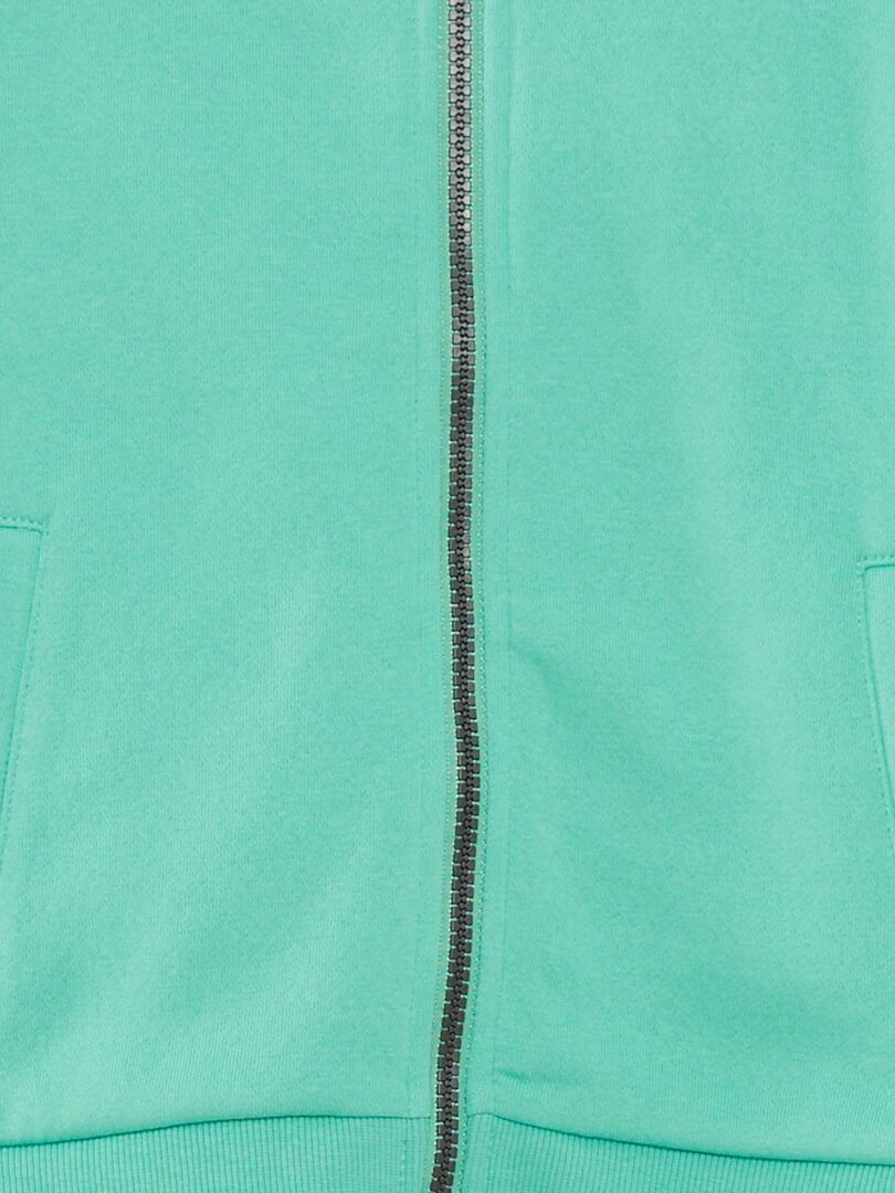 Sweat zippé à capuche   Vert