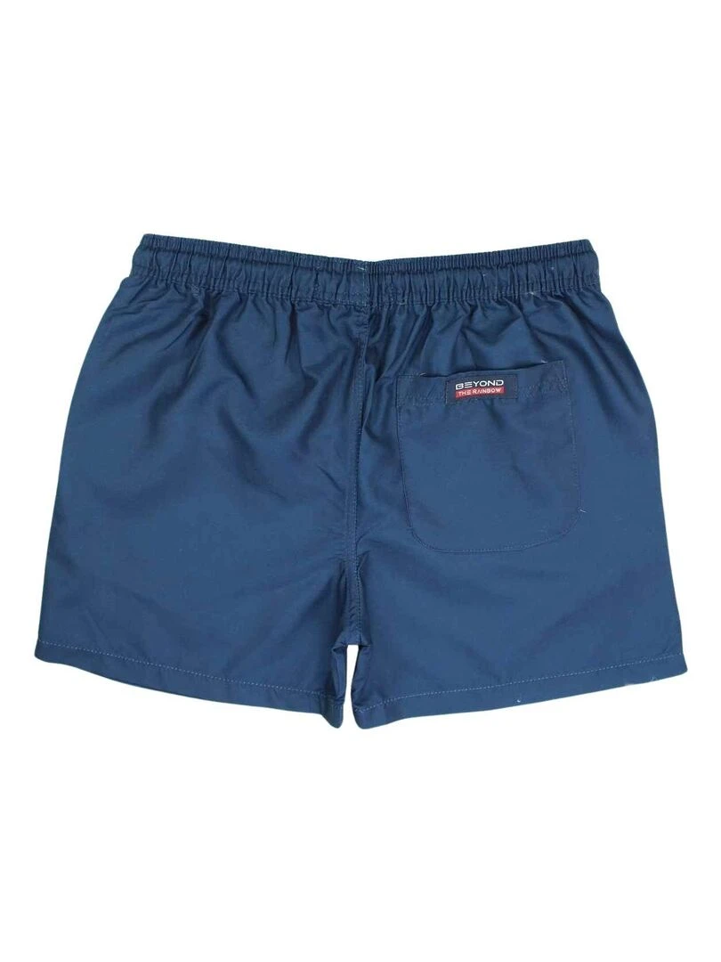 Nasa Short De Bain homme imprimé logo Bleu marine