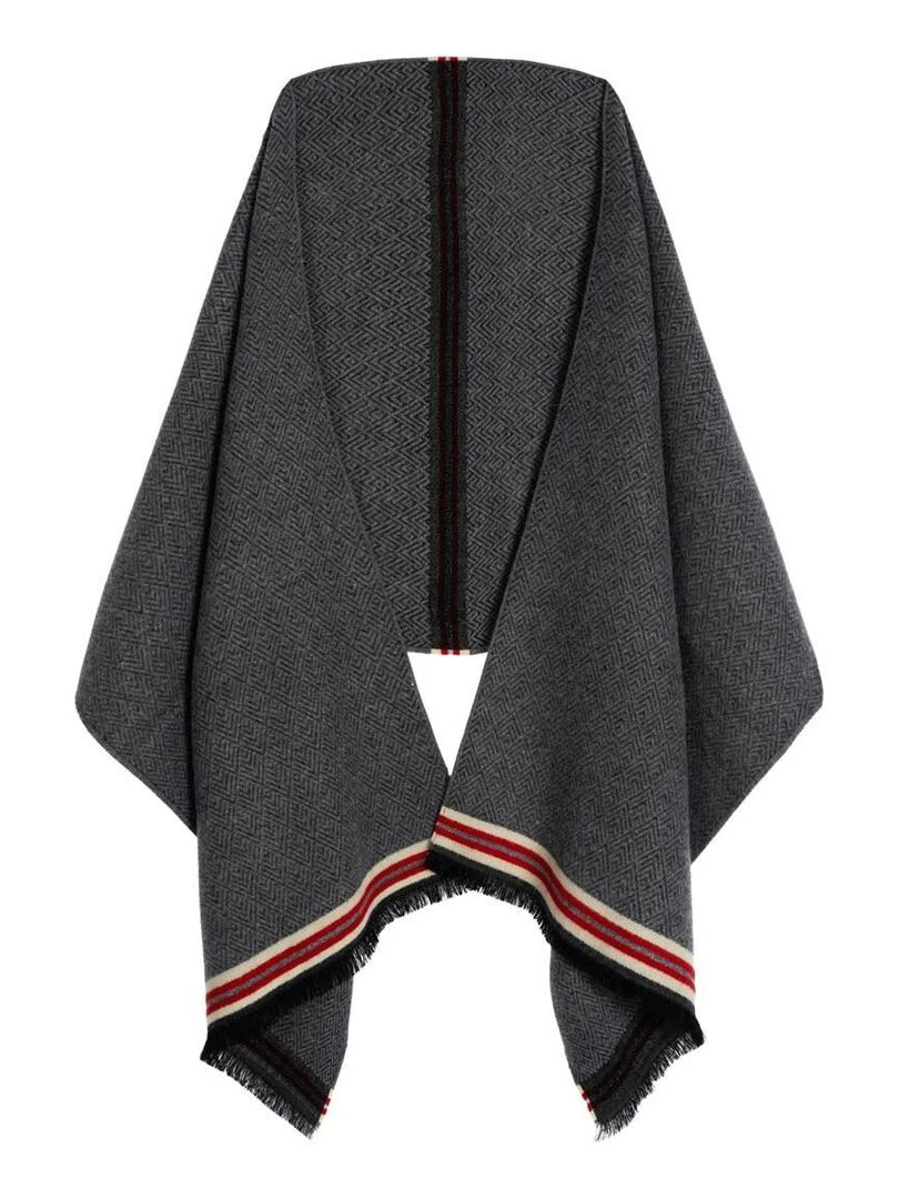Châle Vega Fabriqué en France gris anthracite