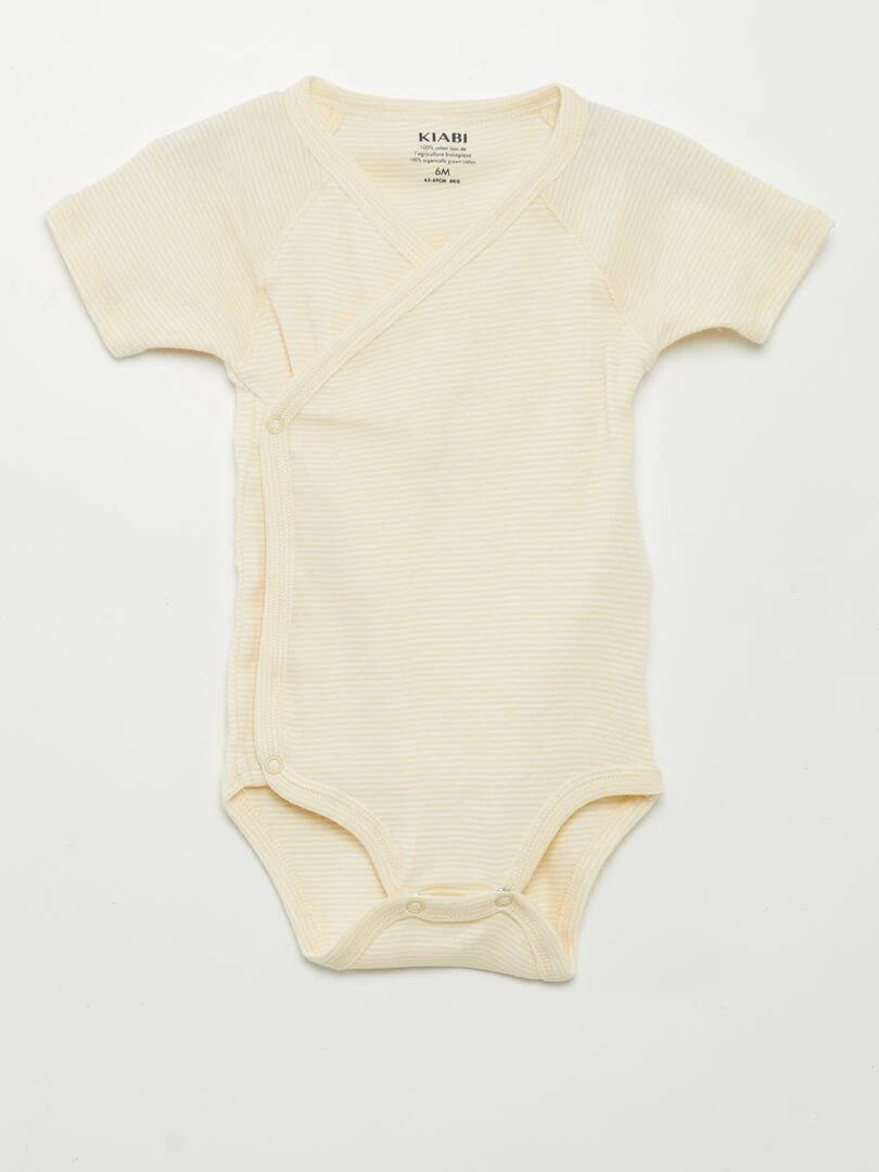 Lot de 3 bodies fantaisie Jaune