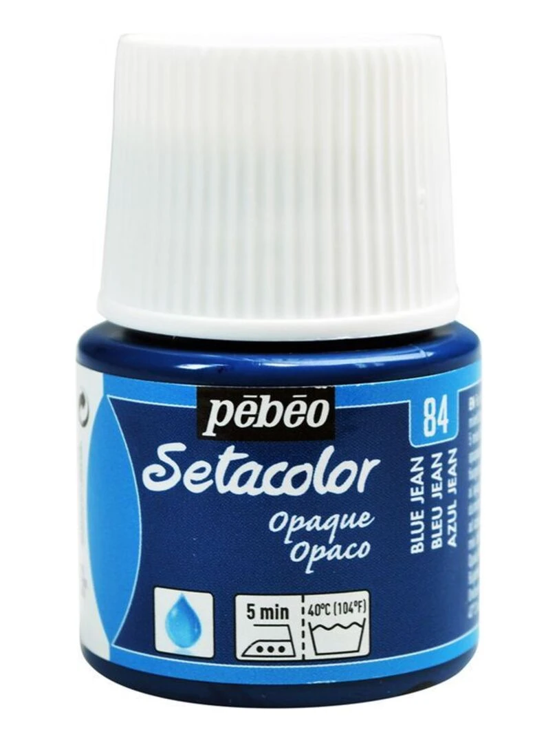 Peinture textile Setacolor opaque   Bleu jean   45 ml   N/A