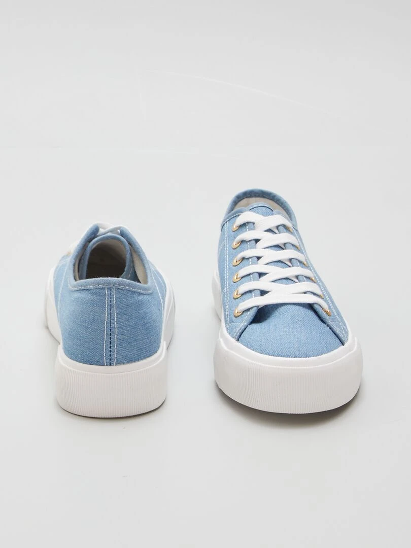 Baskets basses en denim   Denim