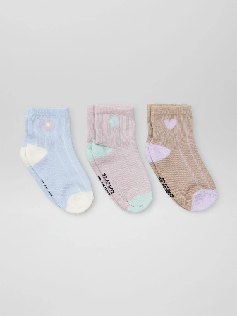 Lot de 2 paires chaussettes Bleu