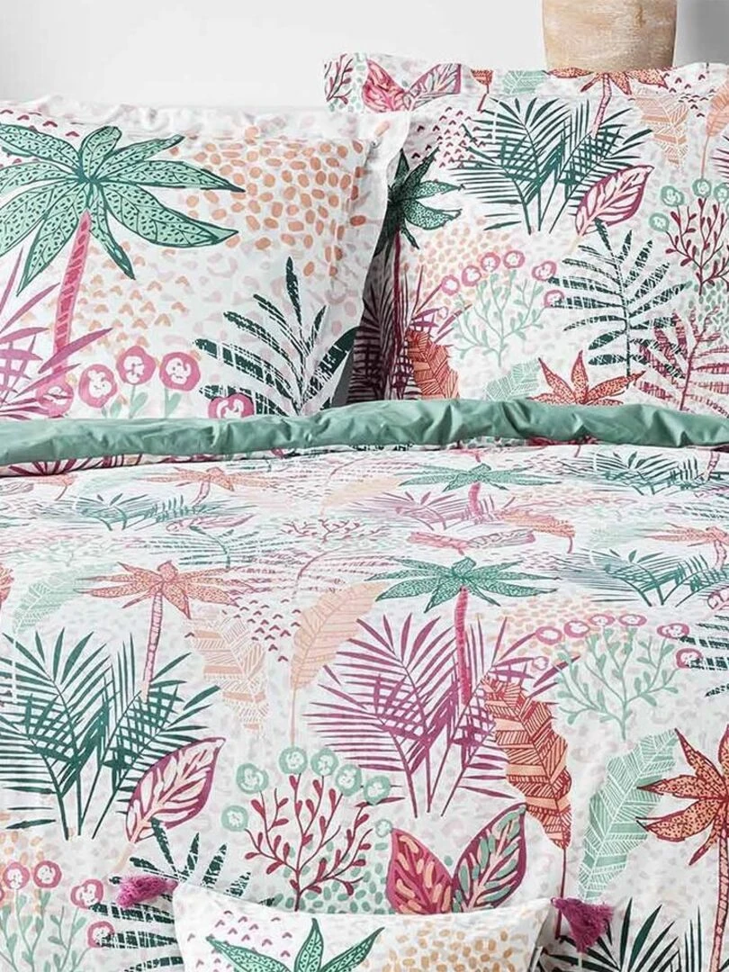 Housse de couette  + taie(s) Silveria coton 57 fils   Blanc