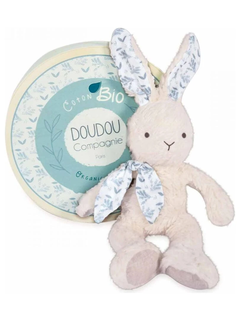 Doudou botanic bio pantin lapin blanc N/A