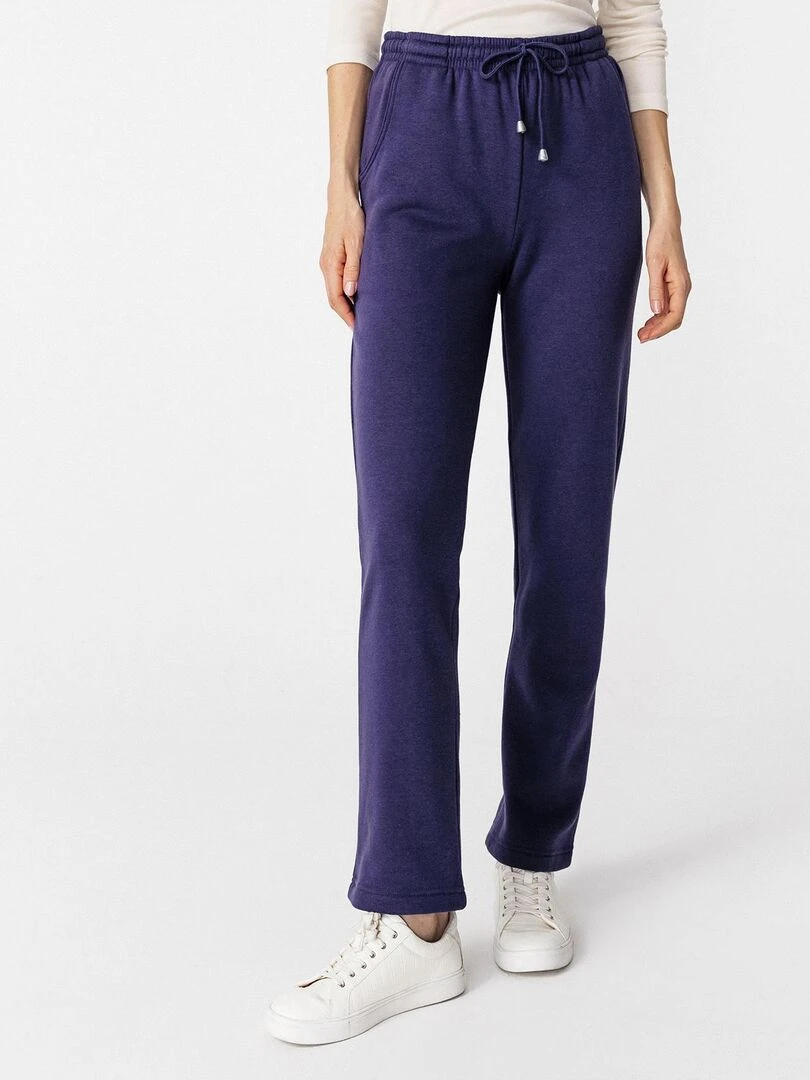 Pantalon molleton douillet Happy D. by Damart Bleu marine