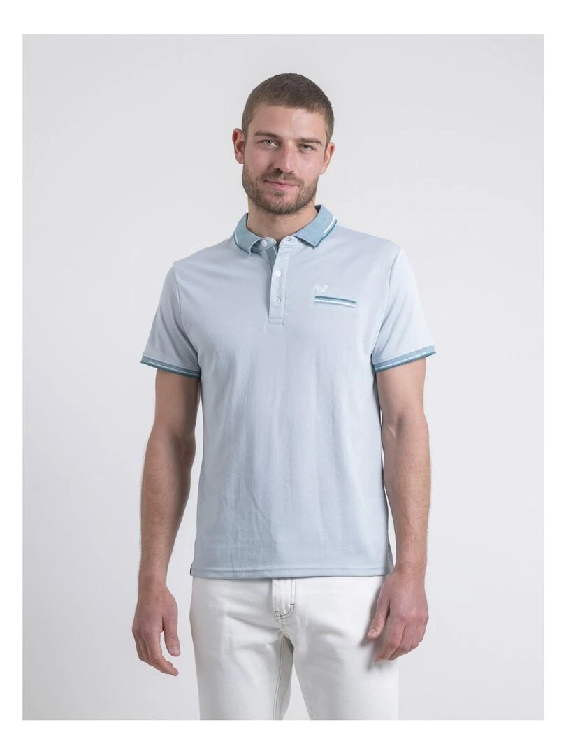 Polo manches courtes POULILIO Bleu