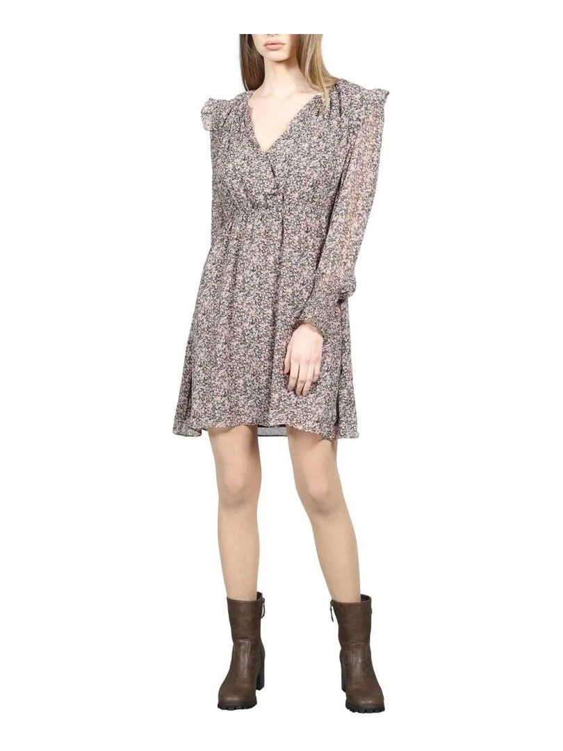 CHATTAWAK Robe courte évasée Rose