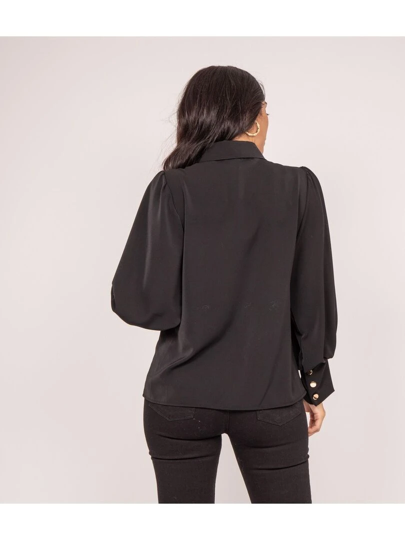 Blouse avec volants OKIER Noir