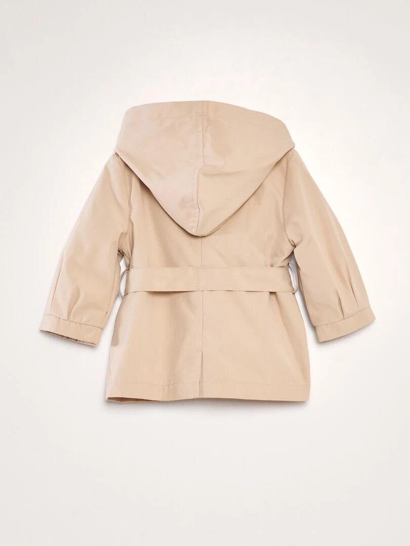 Trench à capuche   Beige
