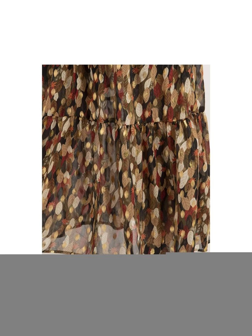 Robe longue motifs IDETTA   Kaki
