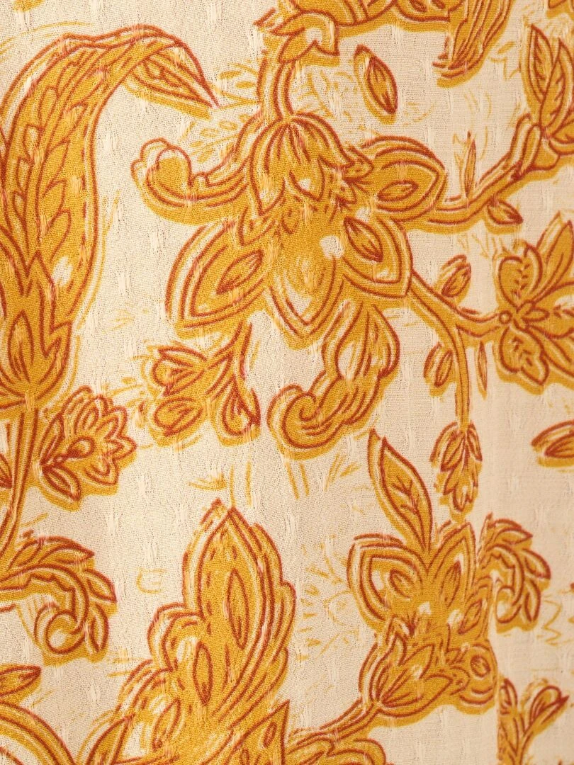 Chemisier viscose reliéfée   Damart   Jaune
