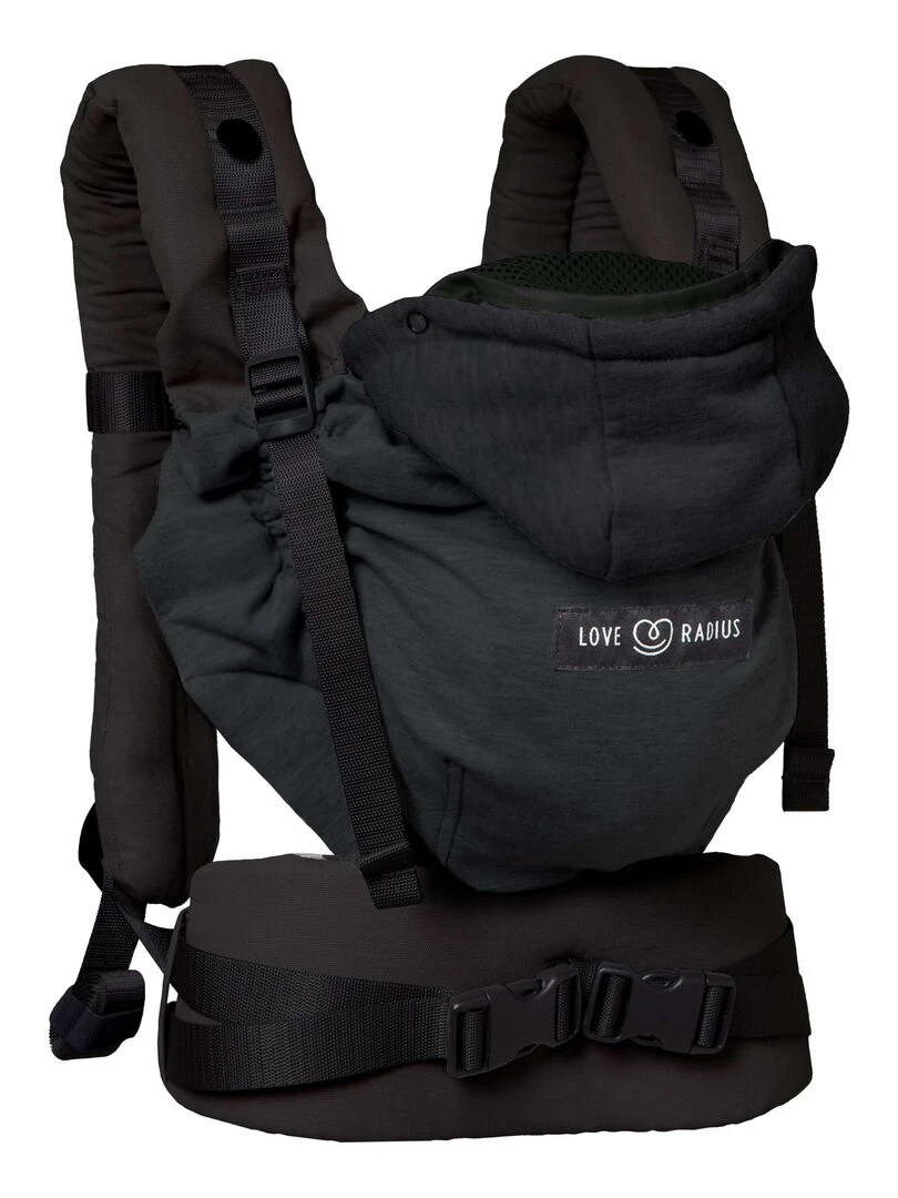 Porte bébé HoodieCarrier 2 Black Forest Noir mat