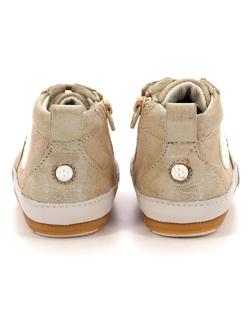 Sneakers hautes Cuir Migo   Doré/or