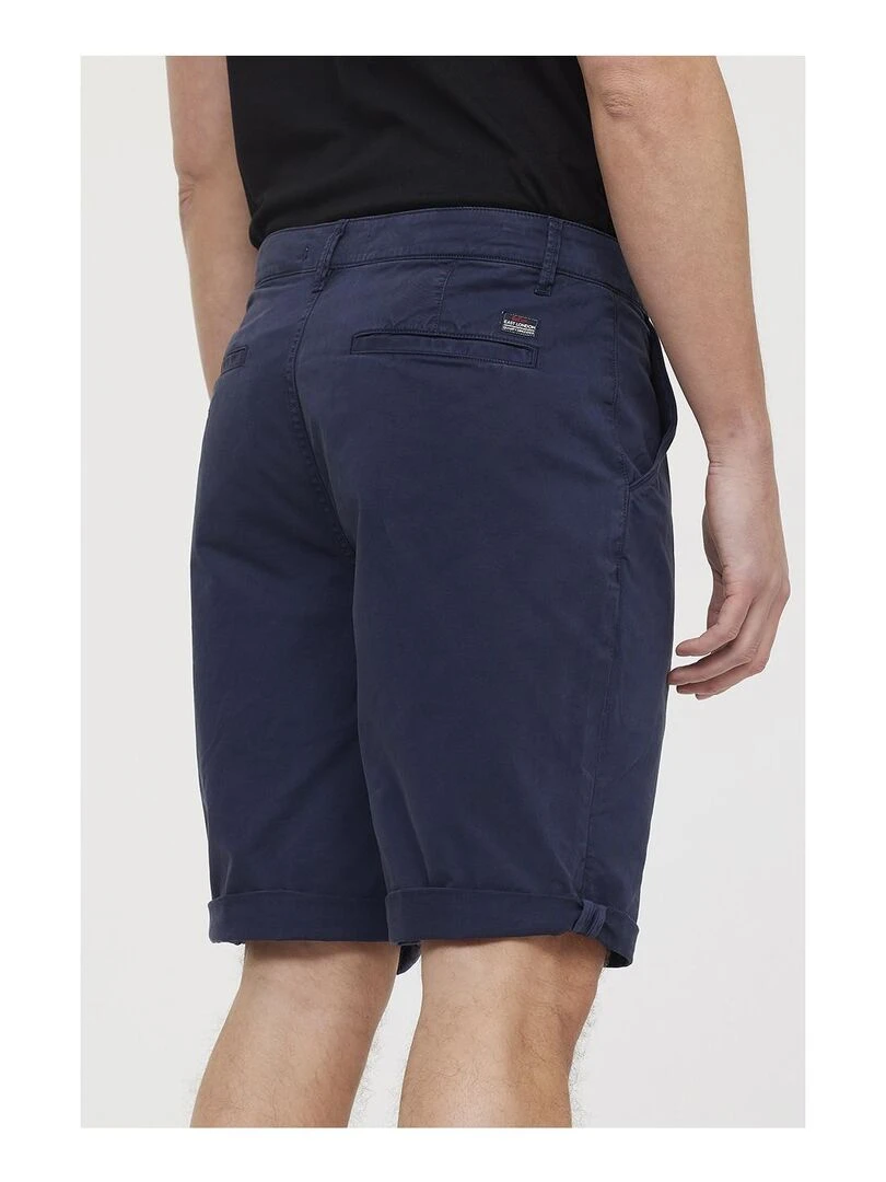 Lee Cooper   Short coton regular NASHO   Bleu marine