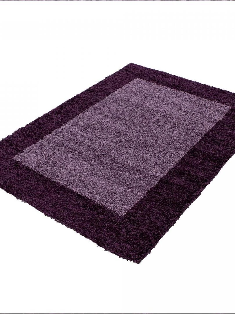 Tapis shaggy BORDURE OEKO TEX®   Violet