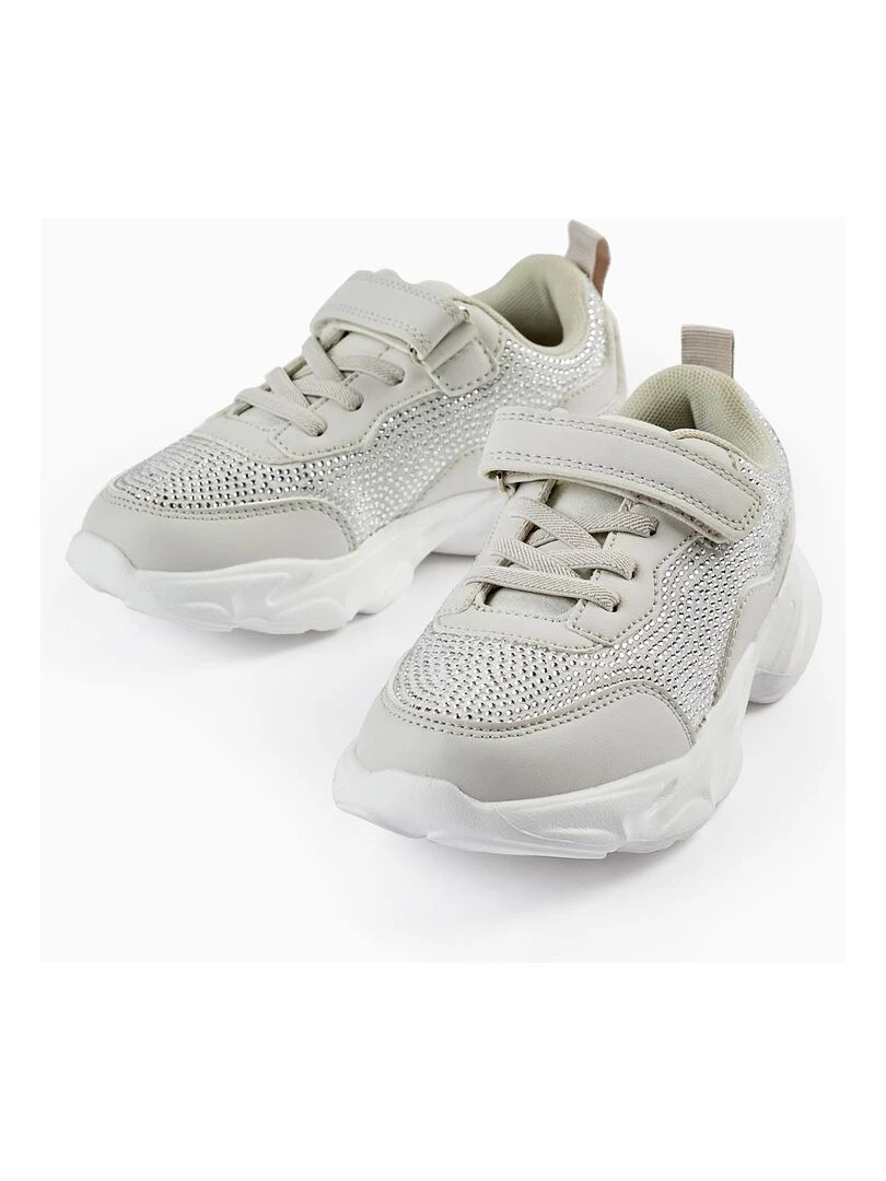 Baskets avec Strass pour Fille 'Superlight'  CÉRÉMONIE   Gris