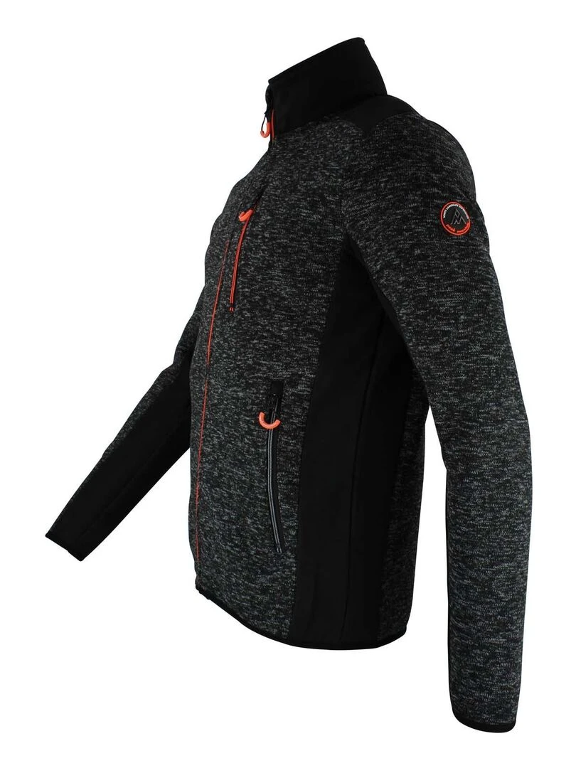 Blouson polaire homme CEVIRA PEAK MOUNTAIN Noir Noir