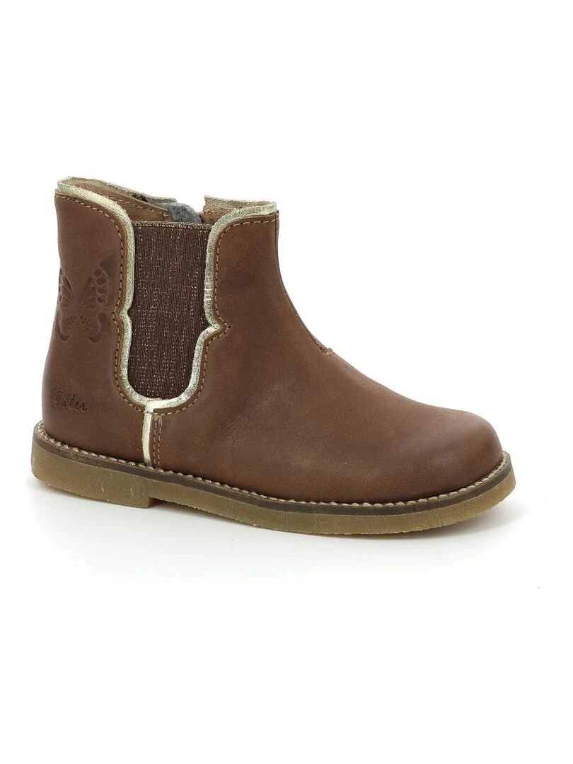 Boots Cuir Sarmille Marron