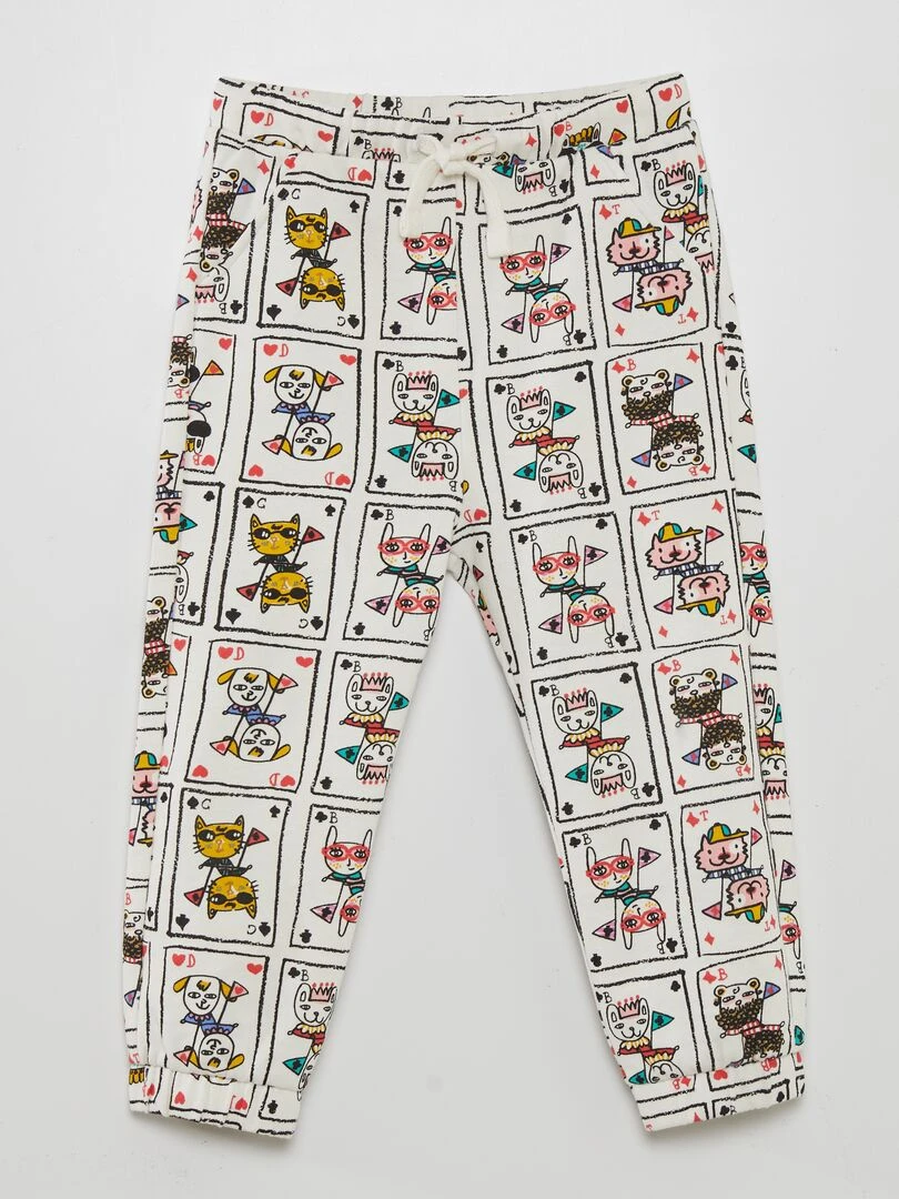 Pantalon en molleton X Little Bad Wolf   Mixte   Blanc