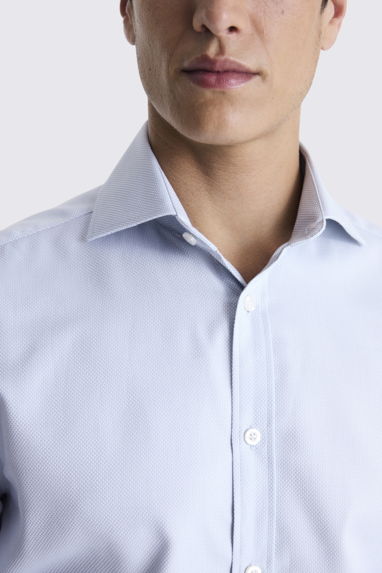 Tailored Fit Aqua Dobby Shirt Buy Online at Moss