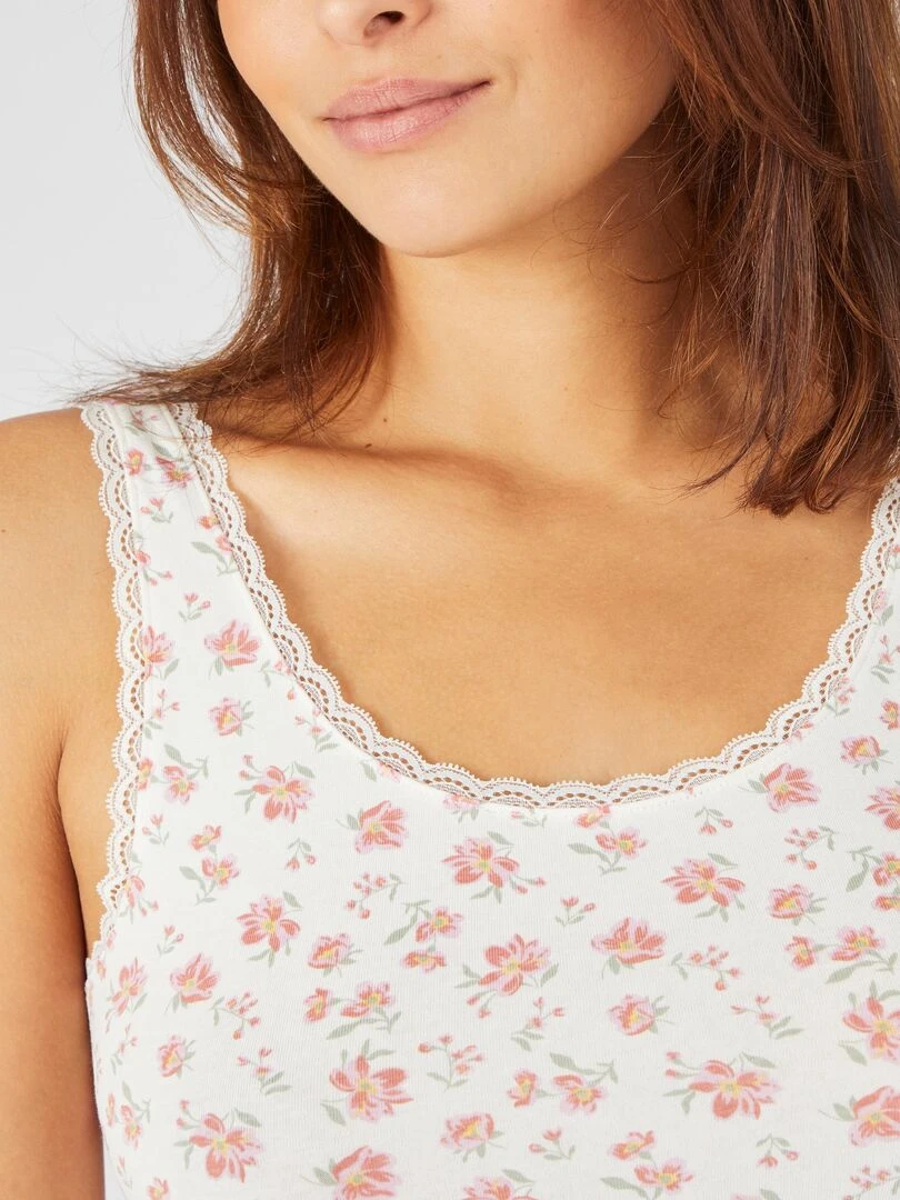 Débardeur Essential maille jersey extensible Damart Rose