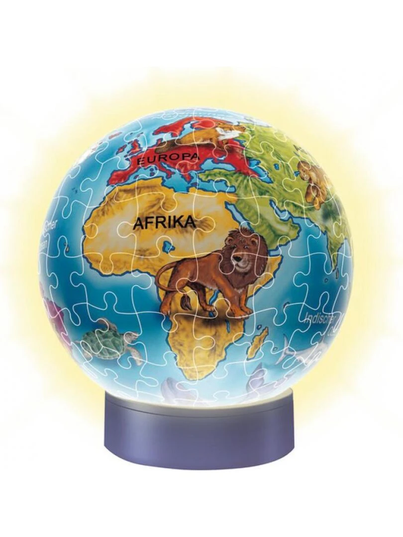 Puzzle 3d rond 72 p illuminé globe N/A