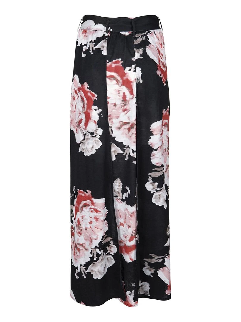 Jupe longue estivale Hawaii   Noir