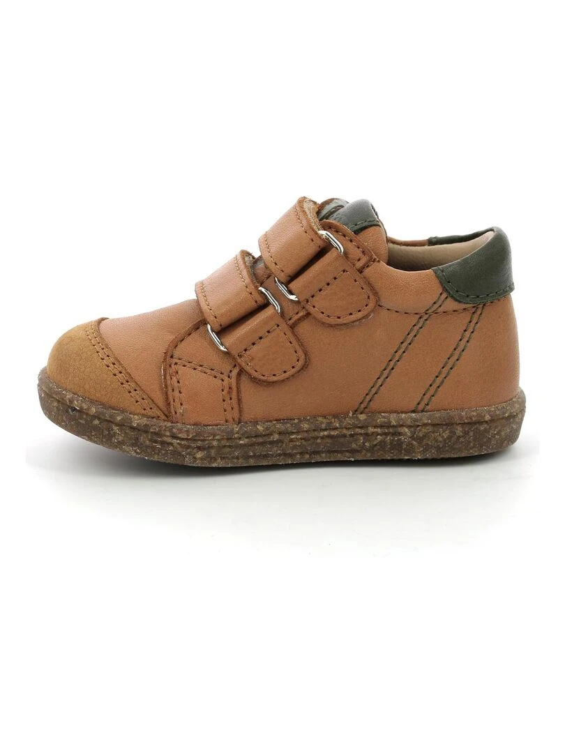 Sneakers hautes Cuir Washan   Marron