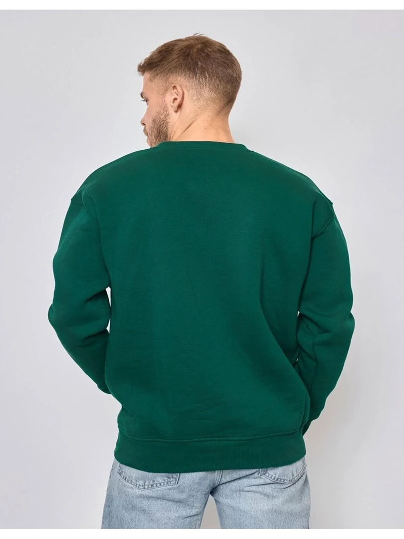Pull Col Rond Kebello   Vert