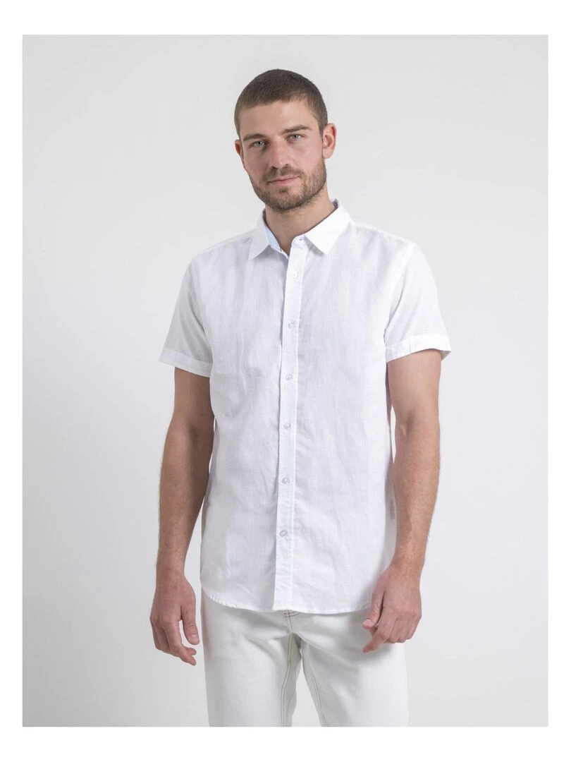 Chemise manches courtes DEMIKA Blanc