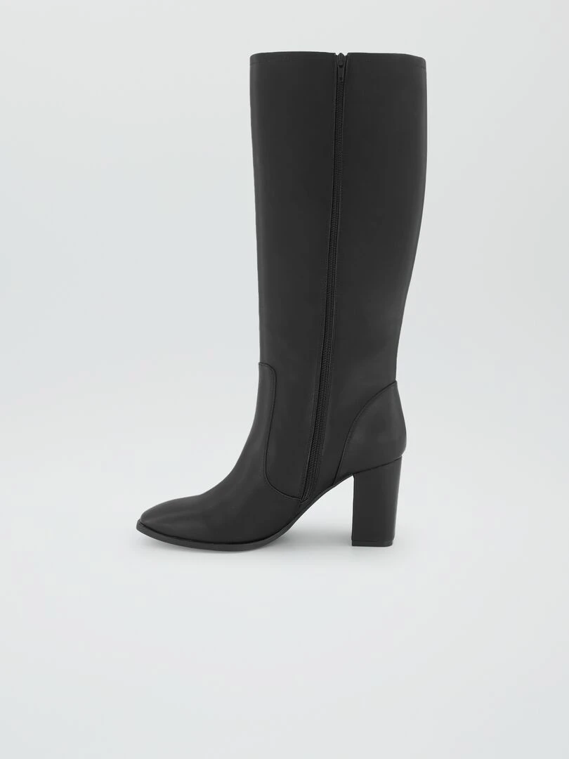 Bottes hautes à talons   noir