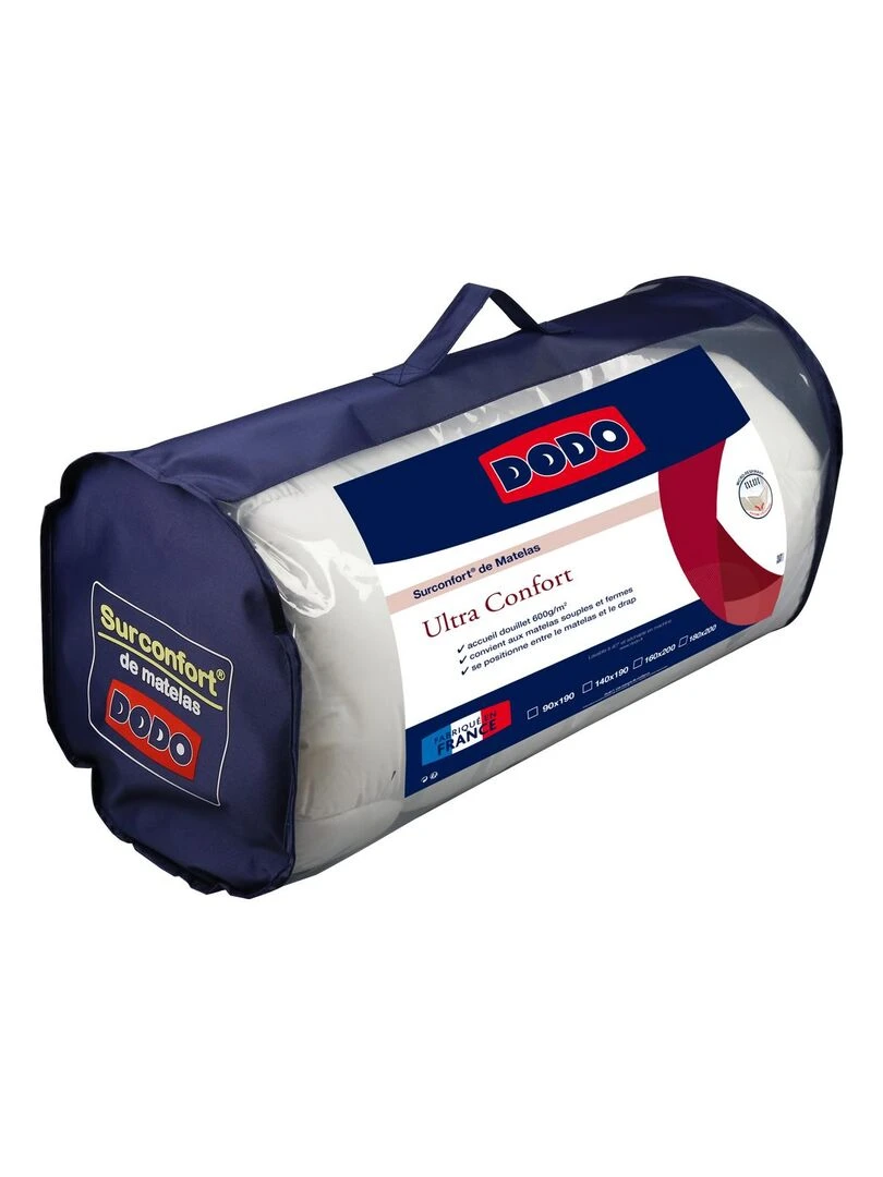 DODO   Surmatelas Surconfort® Ultra Confort   Blanc