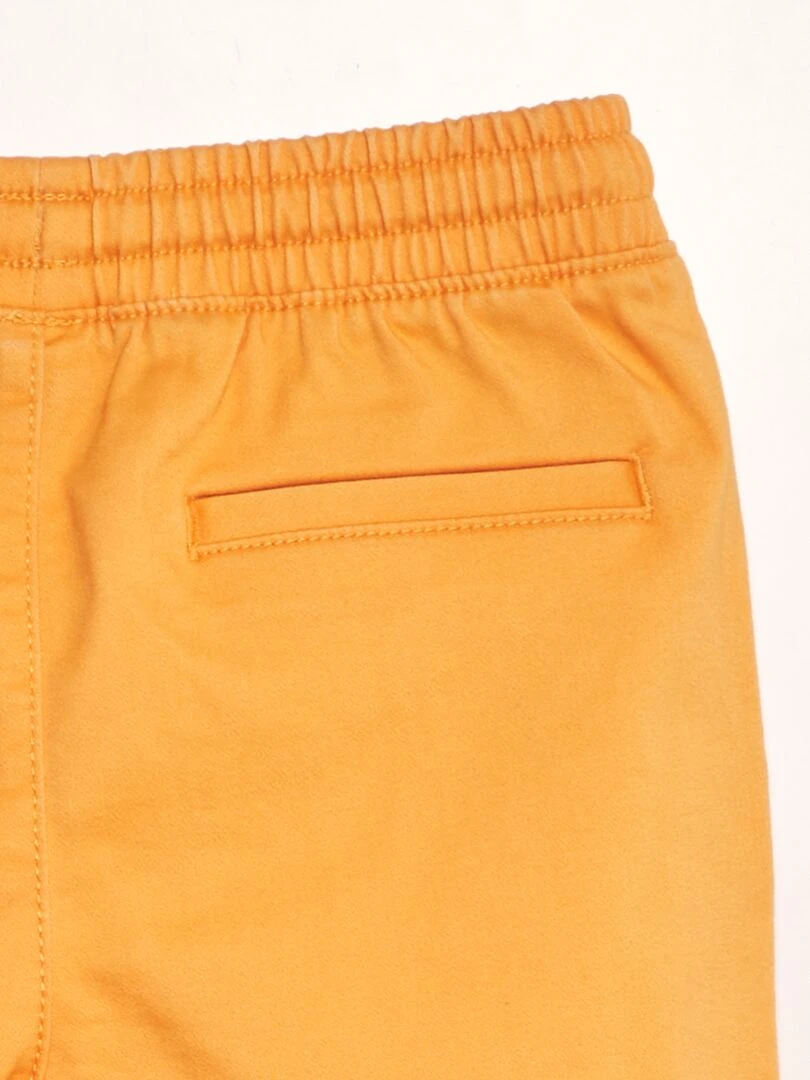 Bermuda à taille élastiquée   Orange